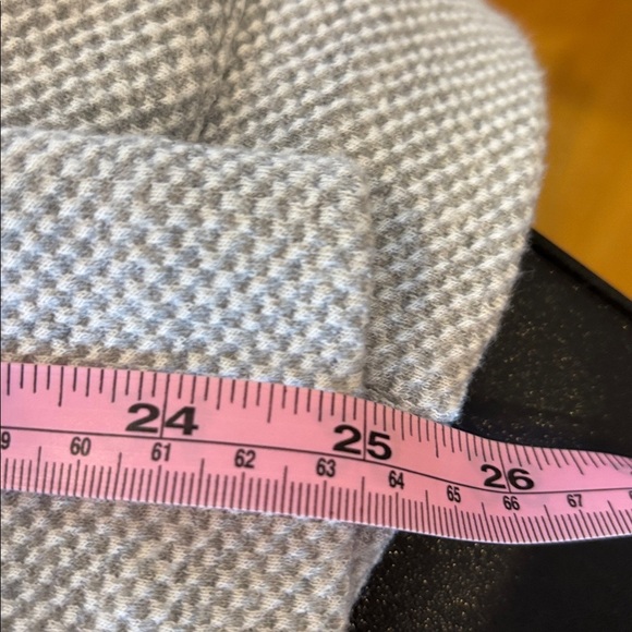 Talbots Heather Gray Knit Blazer Size 12 Soft Stretch Workwear Jacket - Picture 7 of 7